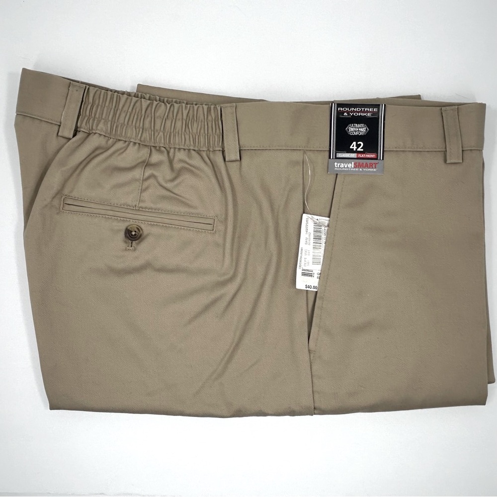 NWT Roundtree & Yorke Travel Smart Shorts Size 42 Men's - Picture 4 of 9